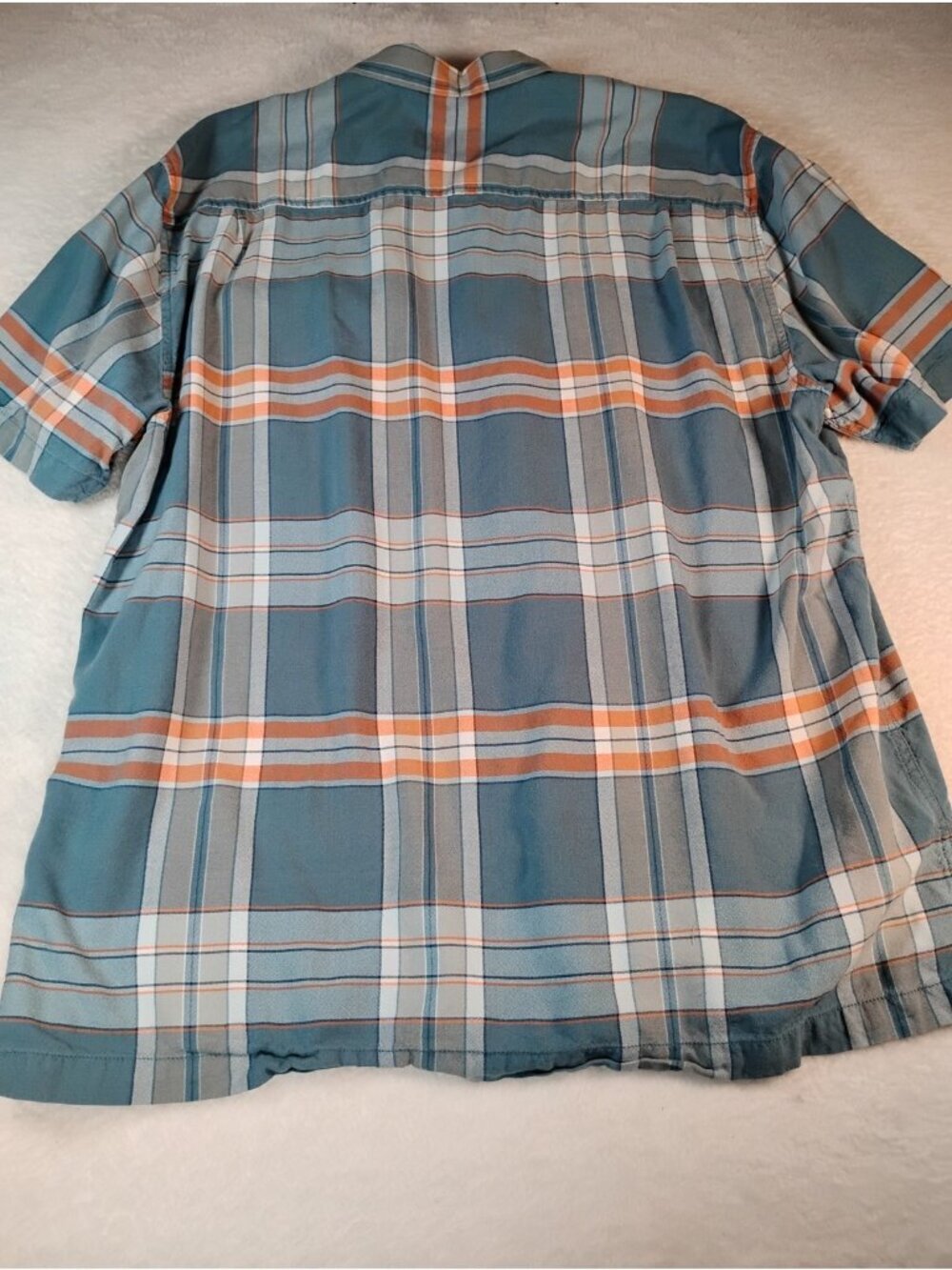 Tommy Bahama Mens Silk Shirt Short Sleeve Plaid Preppy Casual Resort School XL - Picture 5 of 9